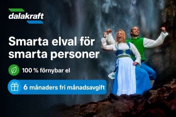 Dalakraft: 450 kr i bonus på nytt elavtal