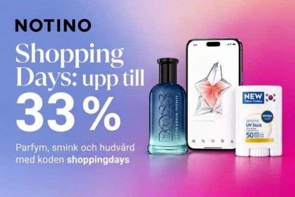 Notino: Shopping Days – upp till 33 % rabatt