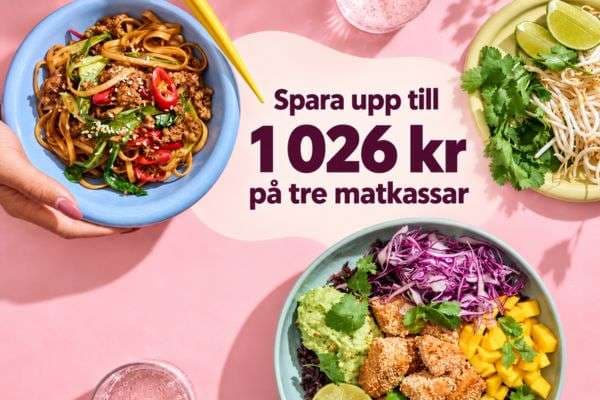Linas Matkasse: Spara upp till 1 026 kr på tre matkassar