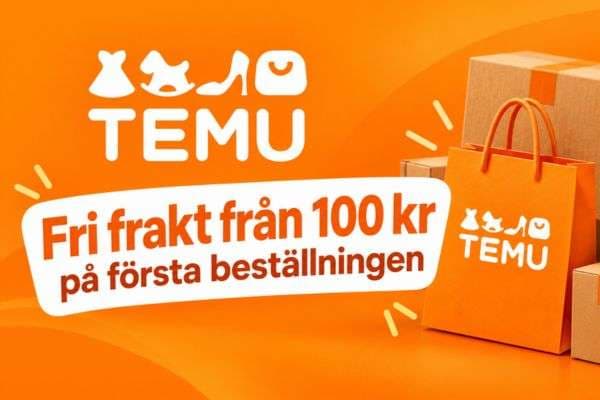 Temu: Fri frakt från 100 kr på första beställningen