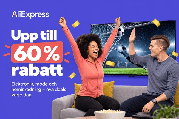 AliExpress: Upp till 60 % rabatt